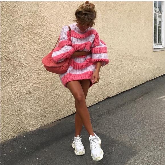 I love Mr.Mittens Sweaters - NWT I love Mr.Mittens oversized striped sweater